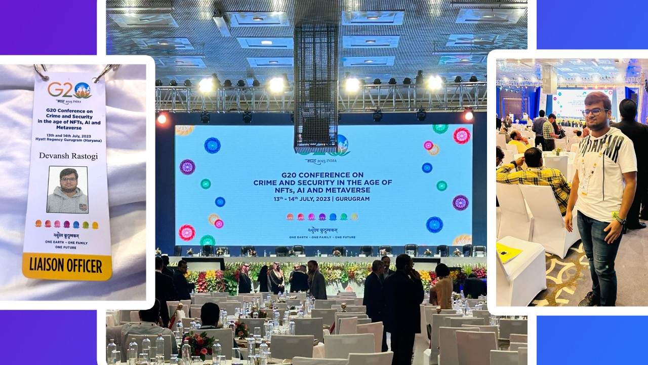 G20 Conference On Crime And Security In The Age of NFTs, AI and Metaverse at Hyatt Regency, Gurugram, Haryana